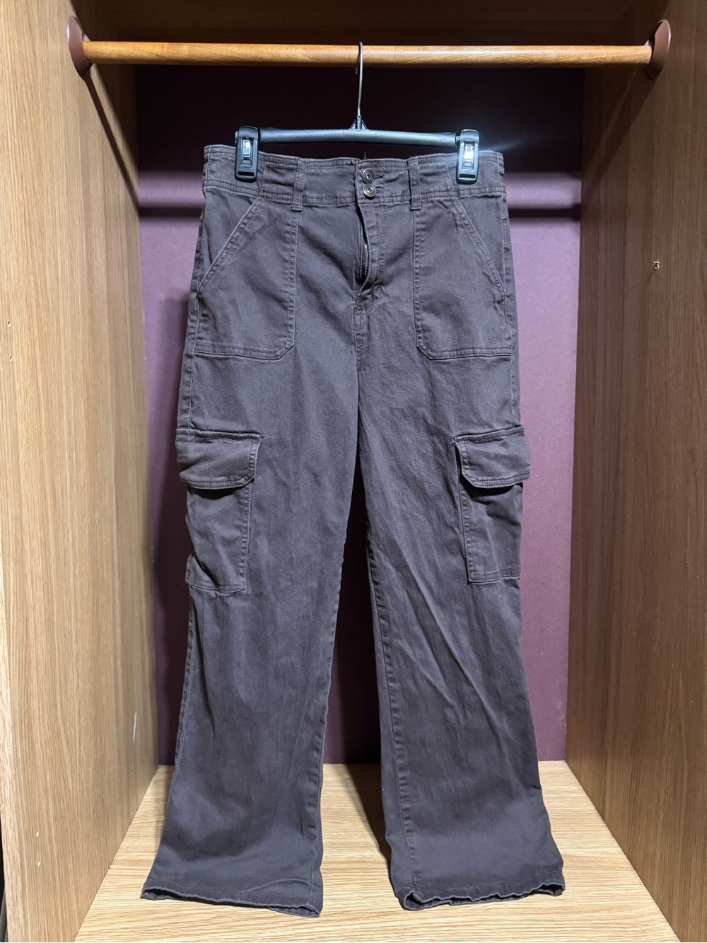RE Generation by Celebrity Pink Relaxed Cargo Pants Brown Size 11/30